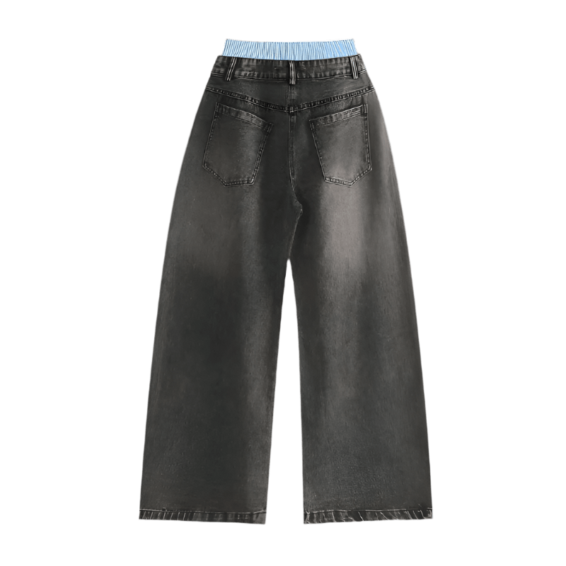 Baggy Stonewashed Denim Keep it Universal® Baggy Stonewashed Denim Bottoms