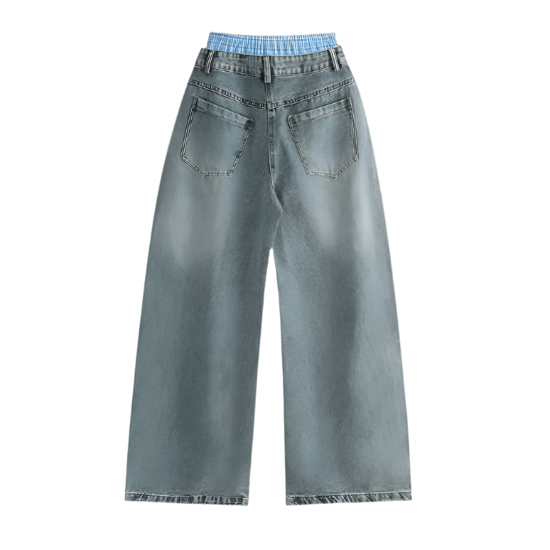 Baggy Stonewashed Denim Keep it Universal® Baggy Stonewashed Denim Bottoms