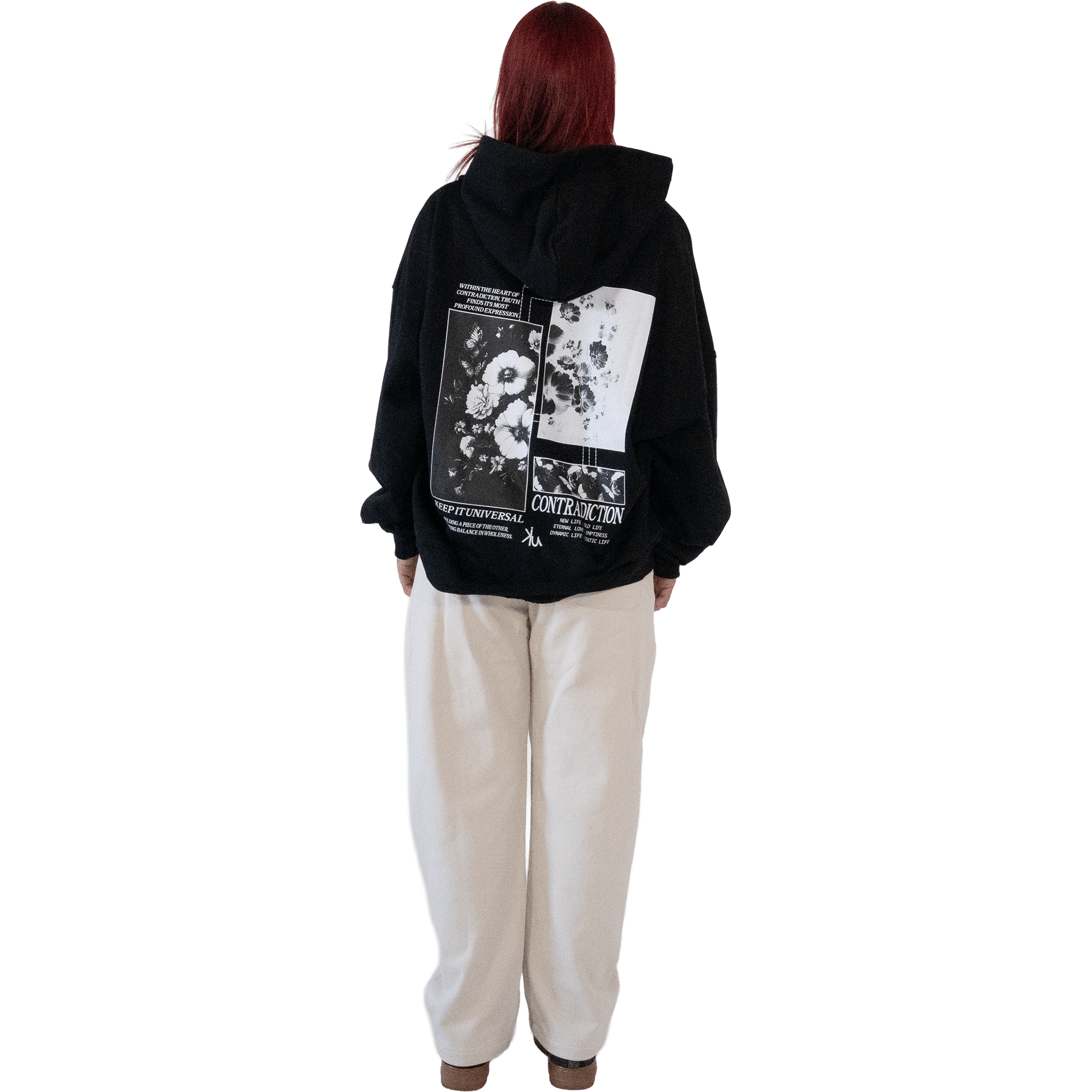 Contradiction Hoodie | Opposites Create Meaning Keep it Universal® Contradiction Hoodie Hoodie