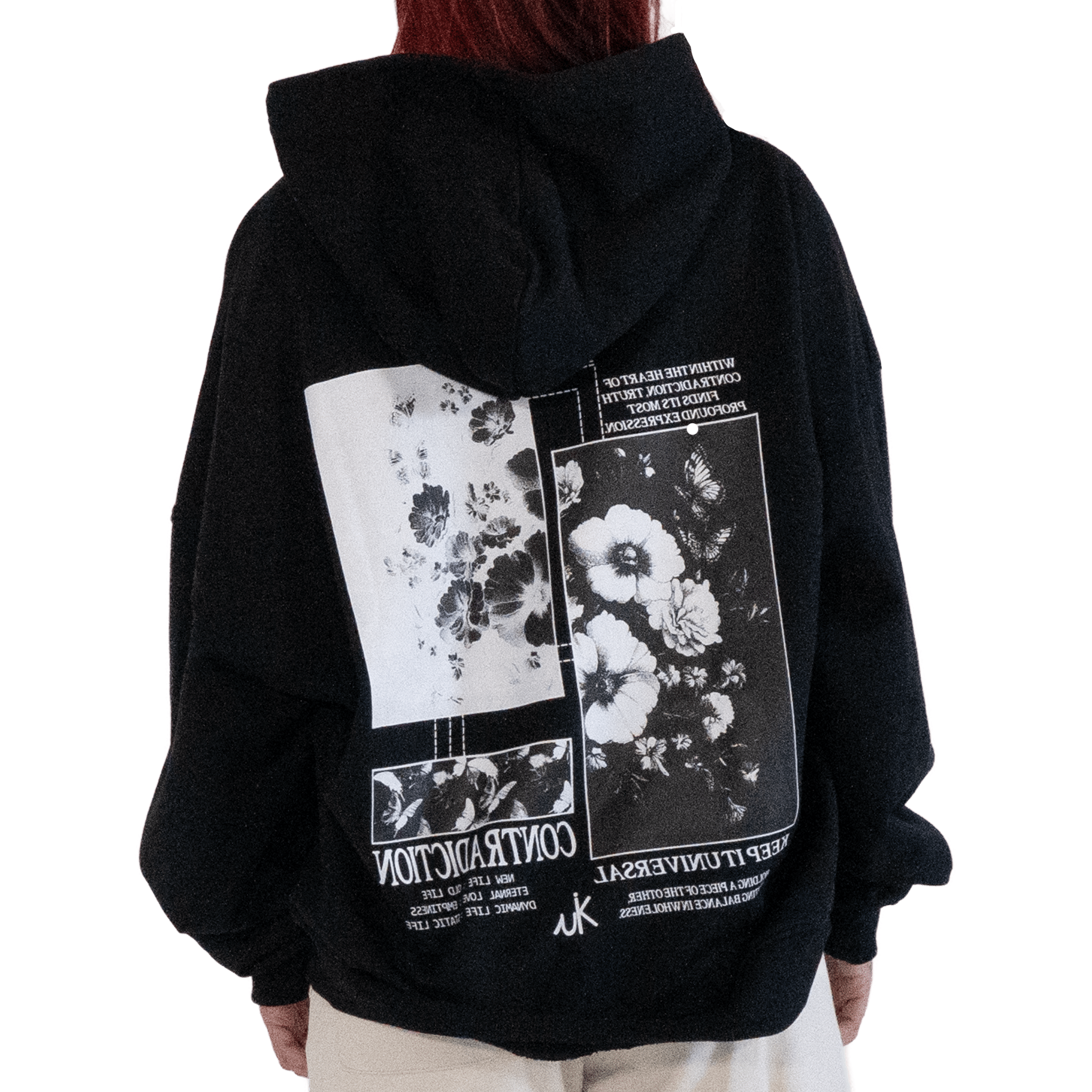 Contradiction Hoodie | Opposites Create Meaning Keep it Universal® Contradiction Hoodie Hoodie