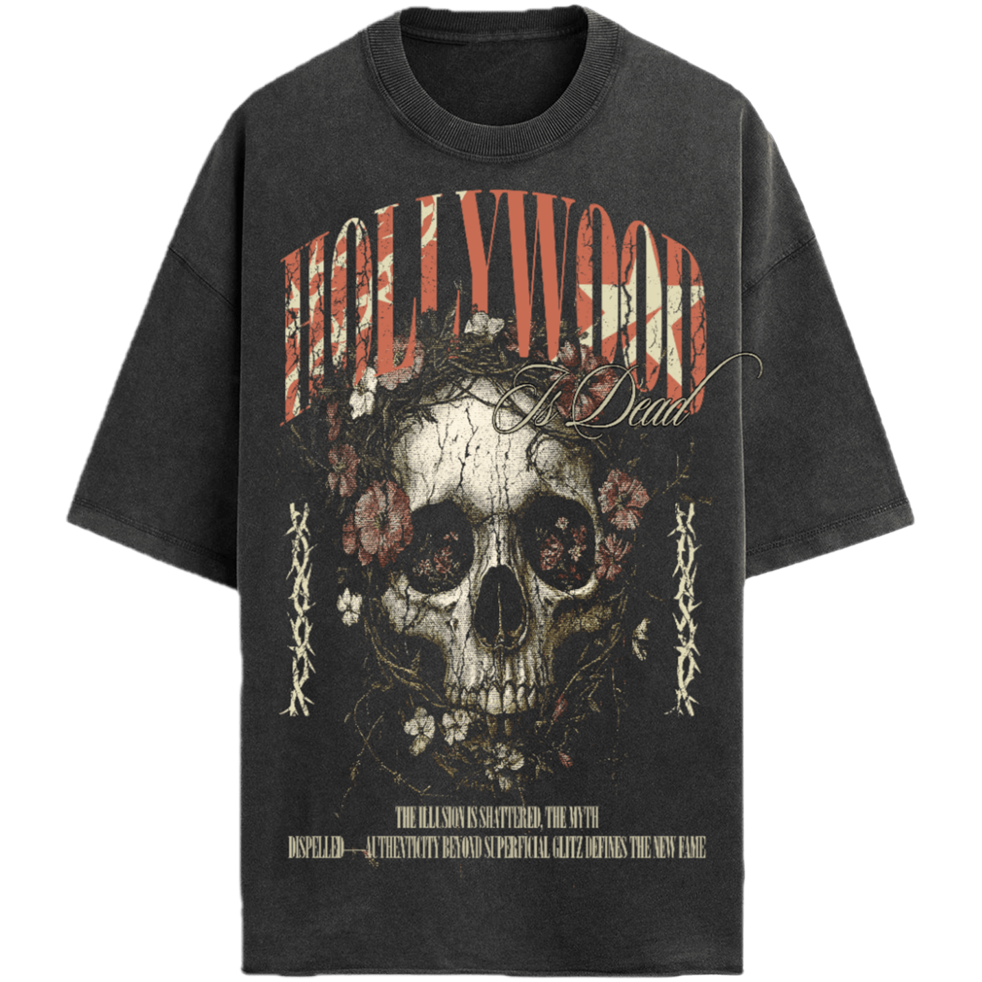 Hollywood is Dead T-Shirt | Cultural Commentary Streetwear Keep it Universal® Hollywood is Dead T-Shirt