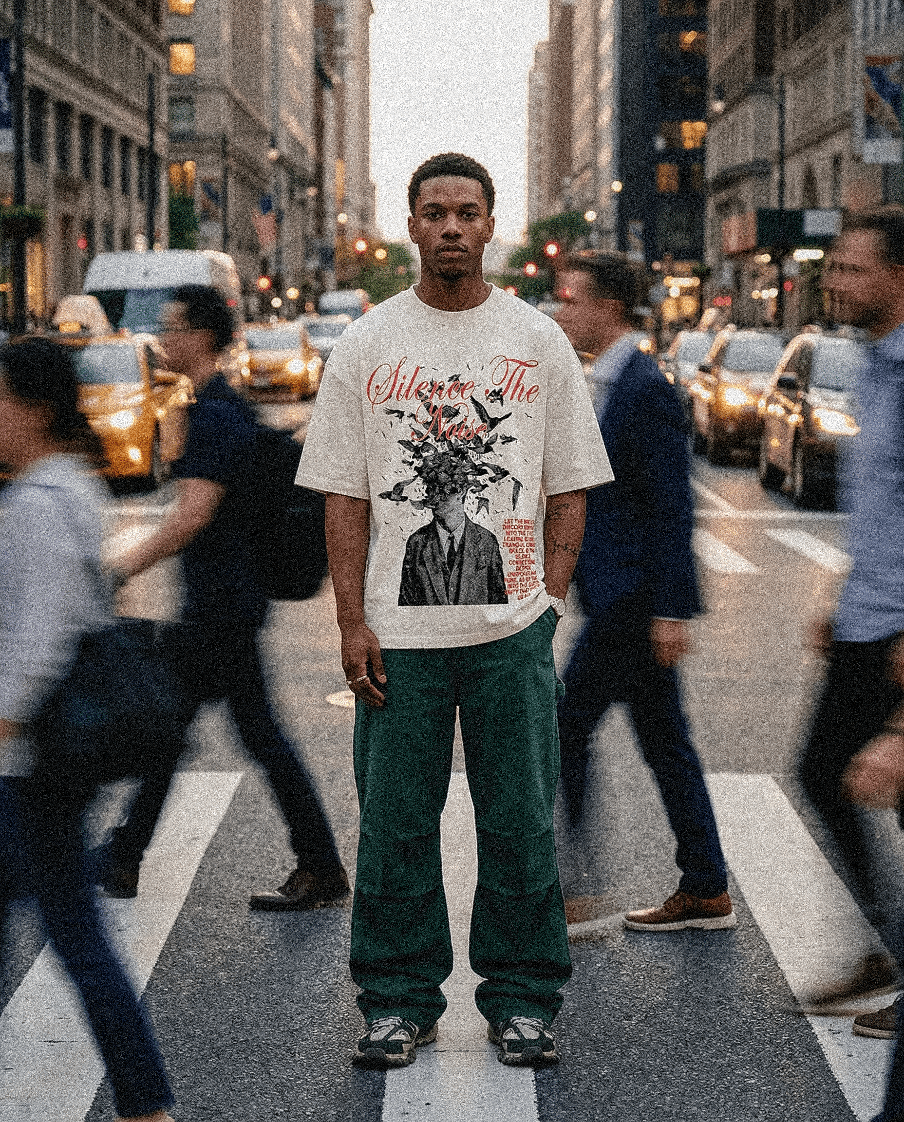 Silence The Noise T-Shirt | Let Discord Fade. Keep it Universal® Silence The Noise T-Shirt T-Shirt