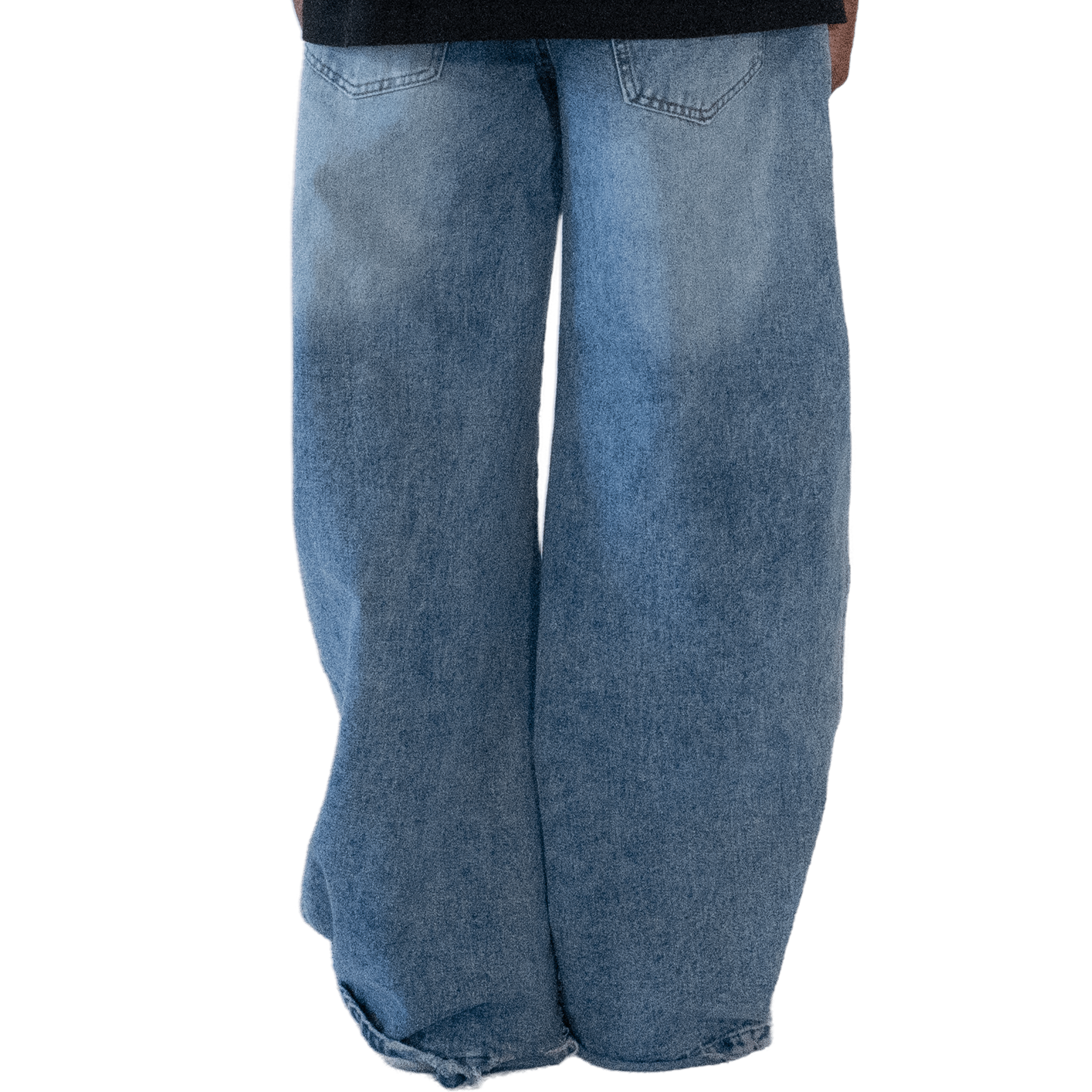 Baggy Stonewashed Denim Keep it Universal® Baggy Stonewashed Denim Bottoms