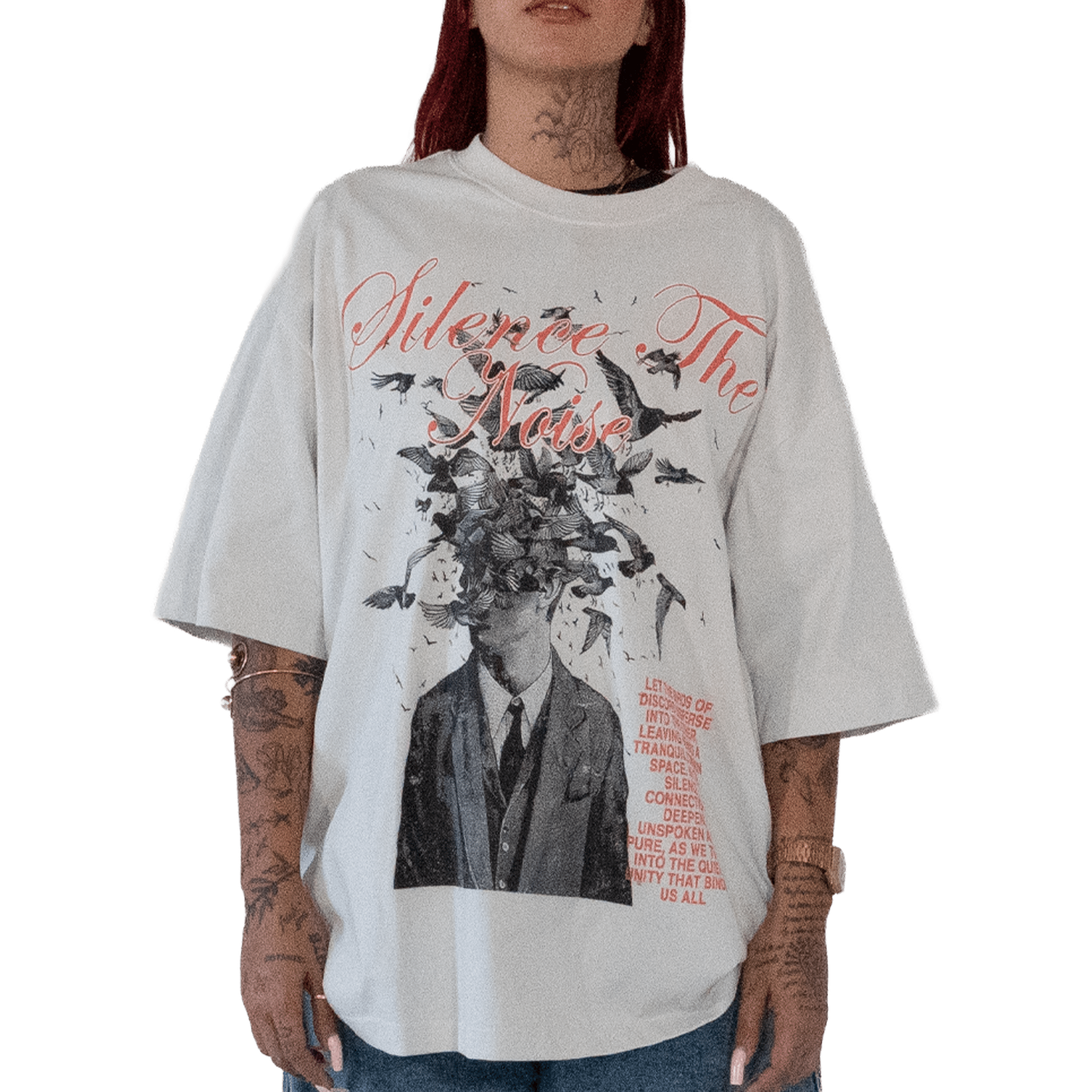 Silence The Noise T-Shirt | Let Discord Fade. Keep it Universal® Silence The Noise T-Shirt T-Shirt