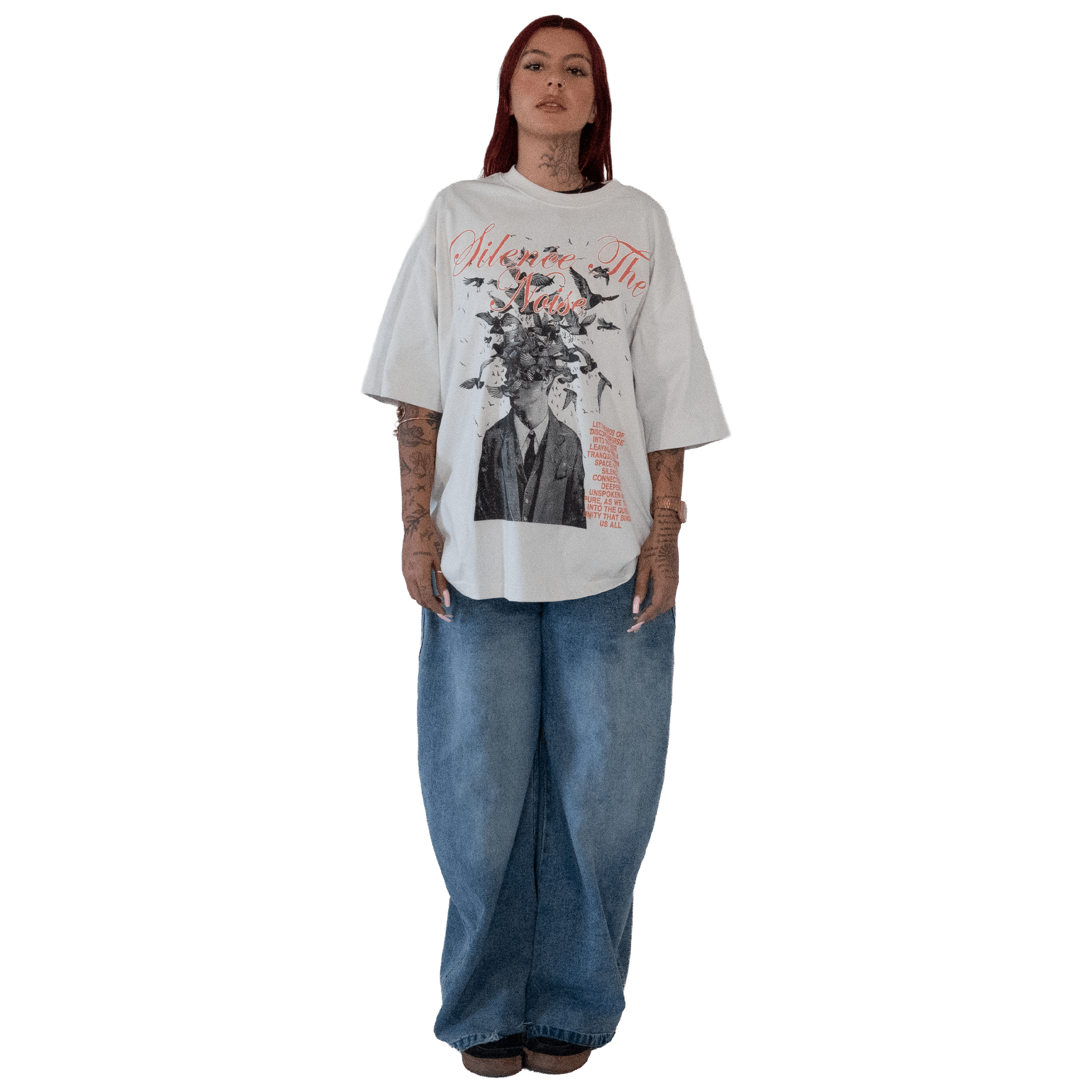 Silence The Noise T-Shirt | Let Discord Fade. Keep it Universal® Silence The Noise T-Shirt T-Shirt