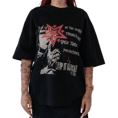 Through Your Presence T-Shirt | Move with Meaning Keep it Universal® Through Your Presence T-Shirt T-Shirt