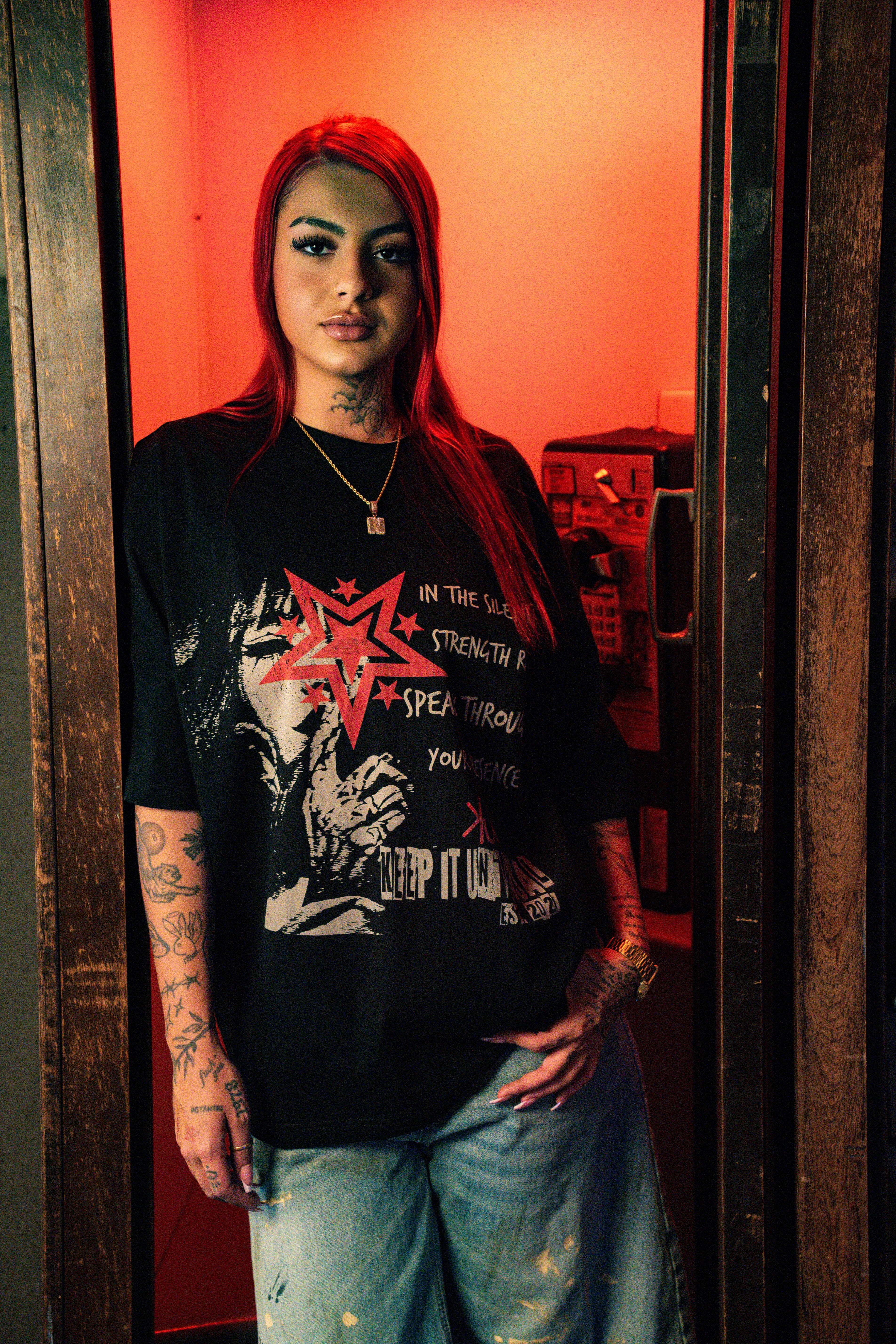 Through Your Presence T-Shirt | Move with Meaning Keep it Universal® Through Your Presence T-Shirt T-Shirt