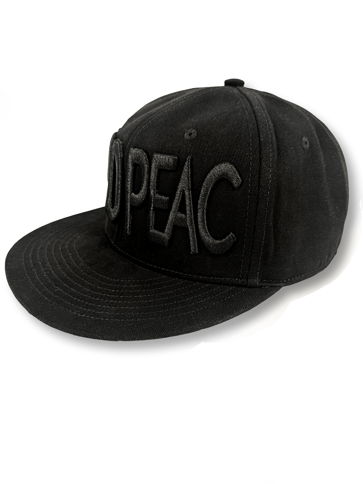 WRLD PEAC 3D Puff Hat PODpartner WRLD PEAC 3D Puff Hat Black / One size fits all Hats
